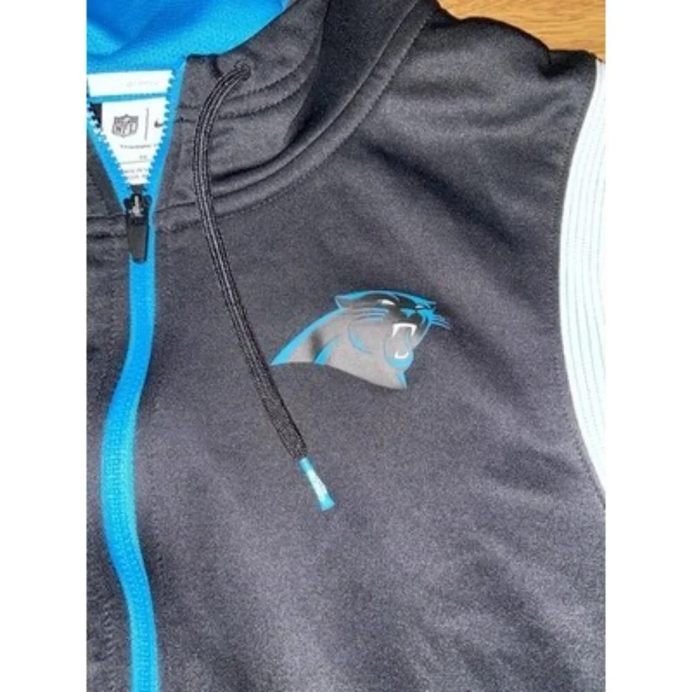 Nike Therma Fit Carolina Panthers Team Issued Full Zip Hoodie Sweatshirt XL - Picture 2 of 7